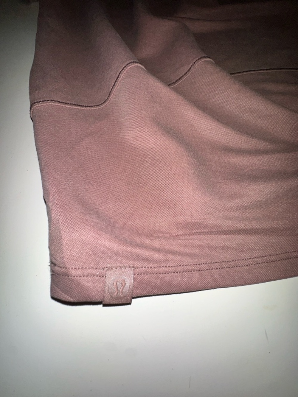 Lululemon ATHLETICA Size 0 Cotton Simple Short-Sleeve Knit Top - Mauve - Picture 4 of 4